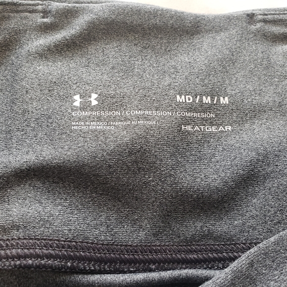 Under Armour HeatGear Full Length Grey Leggings Medium - Picture 5 of 5